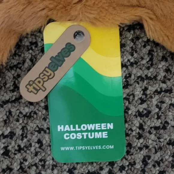 Tipsy Elves Brown and Cream Kangaroo Onesie Costume - Picture 5 of 6